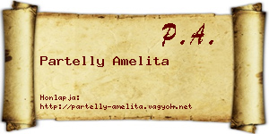 Partelly Amelita névjegykártya
